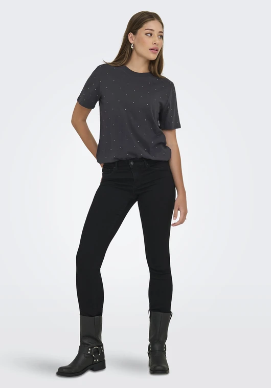 Only ONLMONJA S/S STUDS TEE JRS 15340939
