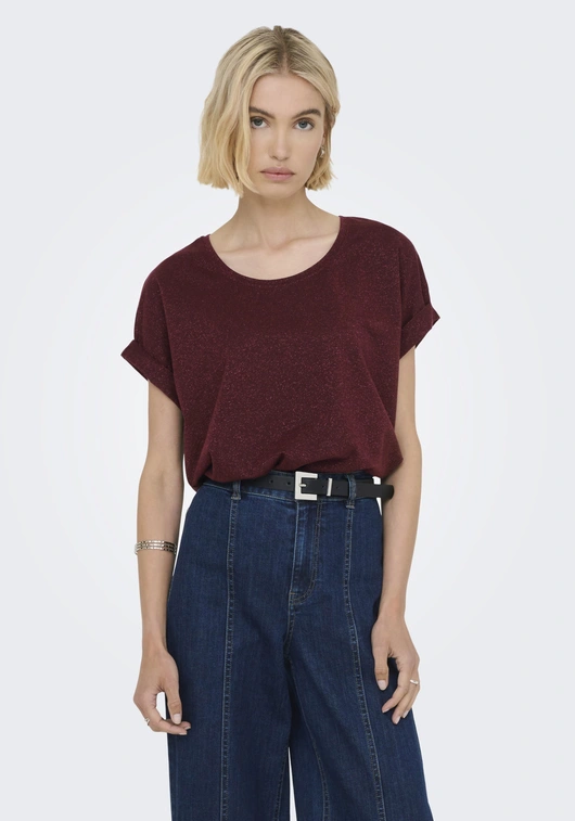 Only ONLMOSTER GLITTER S/S TOP NOOS JRS 15356991