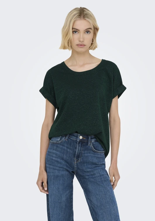 Only ONLMOSTER GLITTER S/S TOP NOOS JRS 15356991