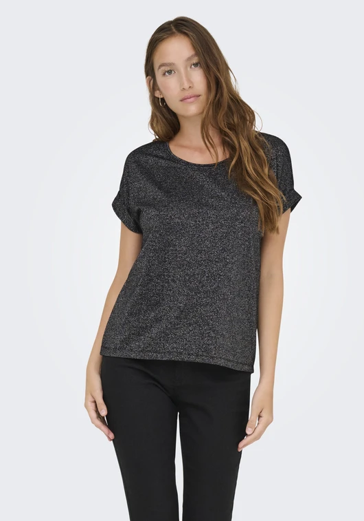 Only ONLMOSTER GLITTER S/S TOP NOOS JRS 15356991