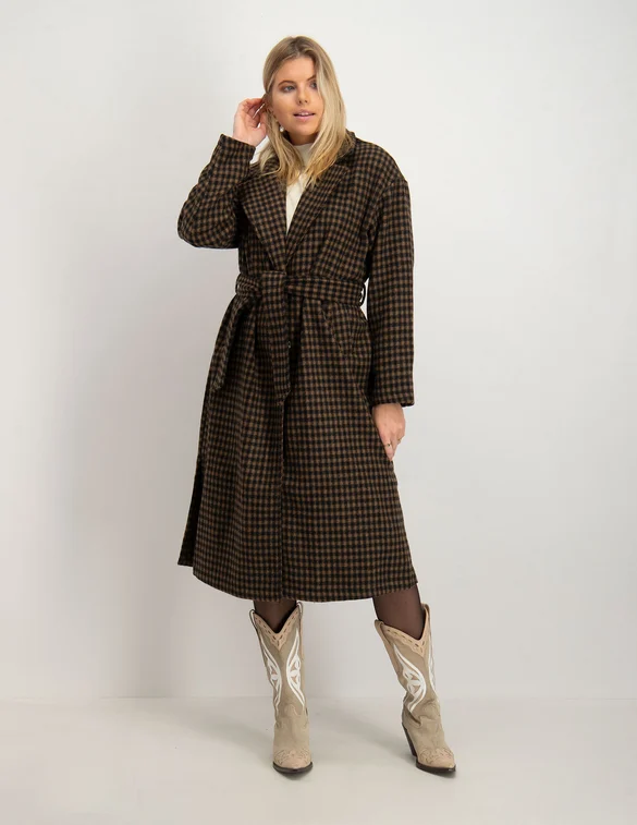 Only ONLNAOMI CHECK COAT CC OTW 15260018