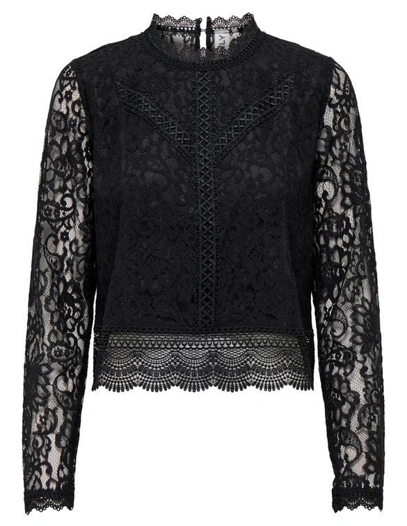 Only ONLNEW KARO LS LACE TOP WVN 15276400