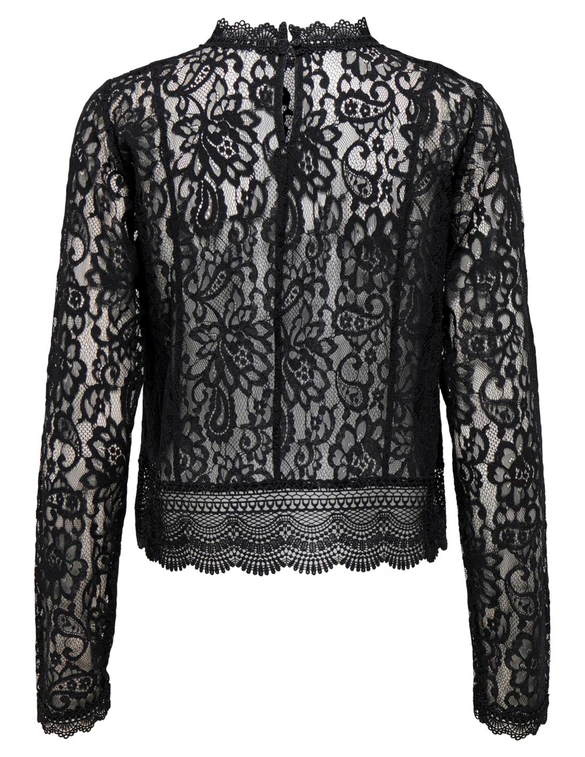 Only ONLNEW KARO LS LACE TOP WVN 15276400