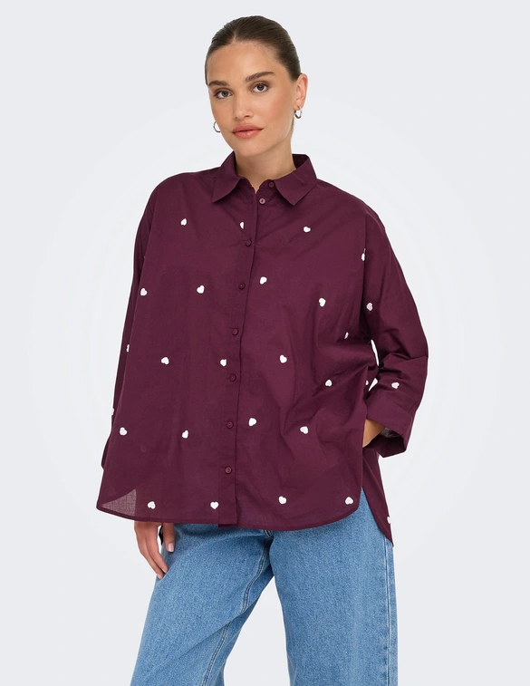 Only ONLNEW LINA GRACE LS EMB SHIRT NOOS 15283743