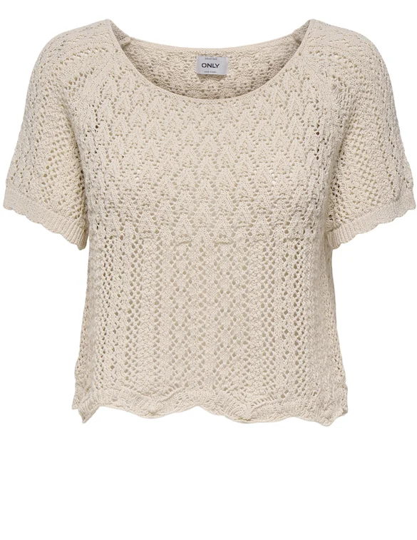 Only ONLNOLA LIFE S/S PULLOVER KNT NOOS 15348591