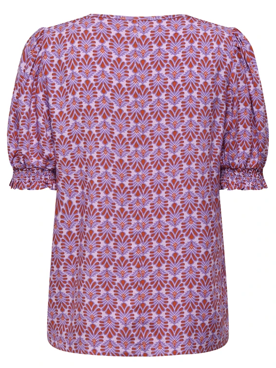 Only ONLNOVA LIFE VIS S/S BLAIR TOP AOP 15256766