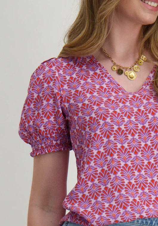 Only ONLNOVA LIFE VIS S/S BLAIR TOP AOP 15256766