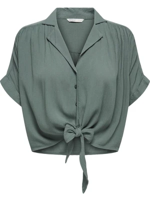 Only ONLPAULA LIFE S/S TIE SHIRT WVN NOO 15281497