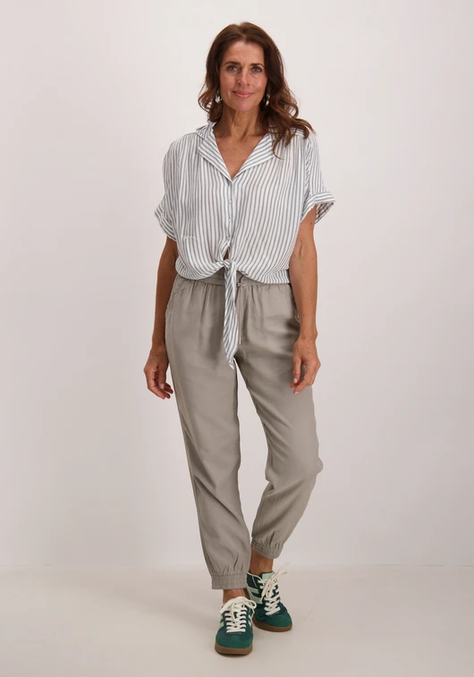 Only ONLPAULA LIFE S/S TIE SHIRT WVN NOO 15281497