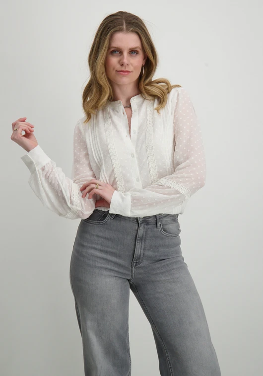 Only ONLPIXIE LS DOBBY BUTTON TOP WVN 15346682