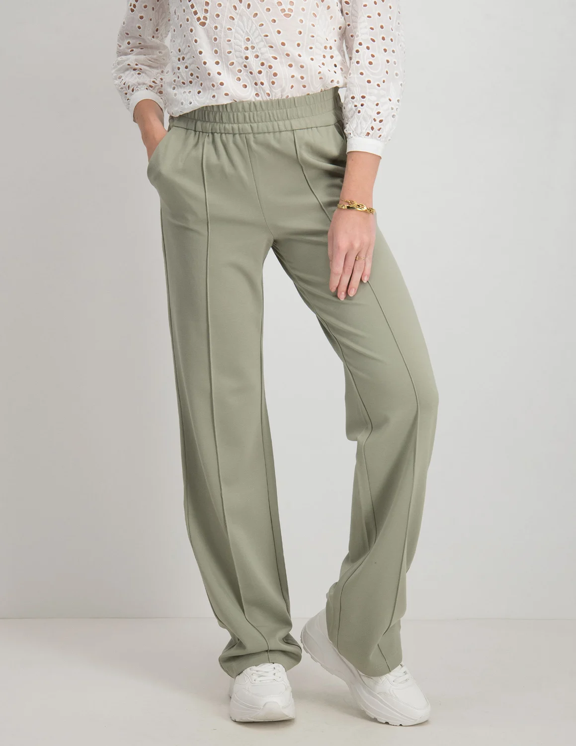 Only ONLPOPTRASH-SUKI LIFE MW PANT PNT N 15235076 midden groen kopen bij  The Stone