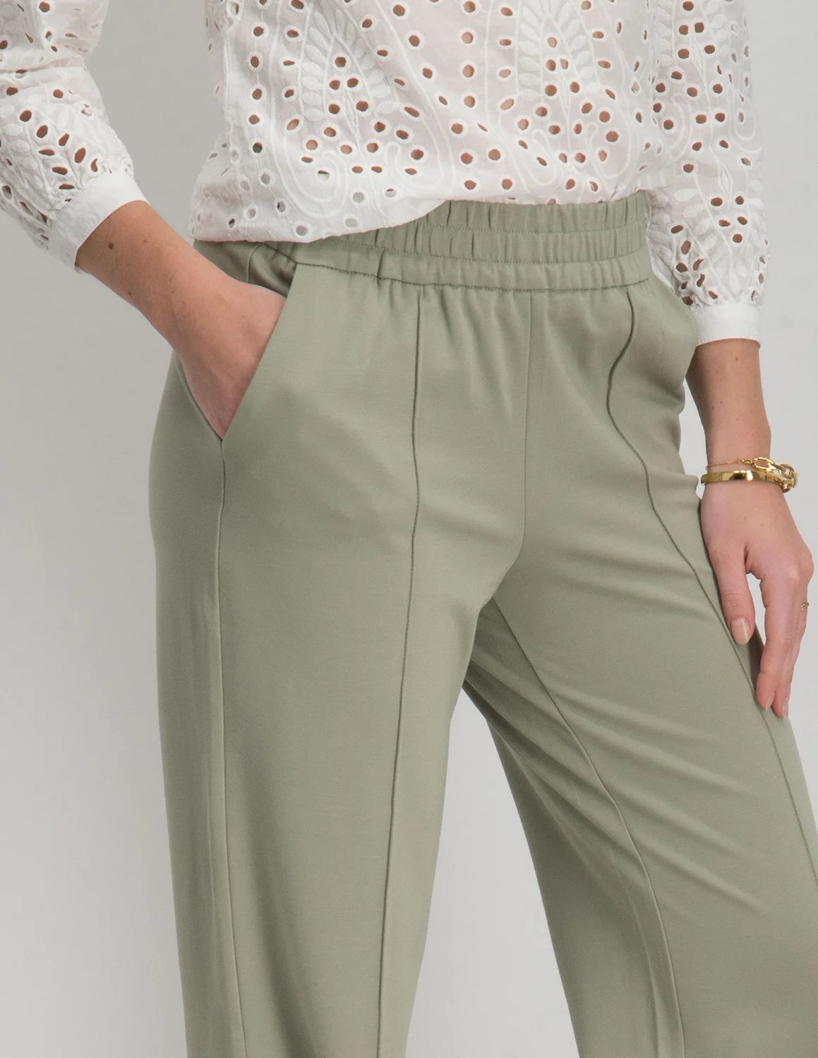 Only ONLPOPTRASH-SUKI LIFE MW PANT PNT N 15235076 midden groen kopen bij  The Stone