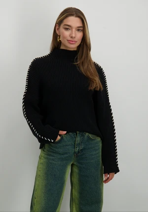 Only ONLQUEENIE LS CONTRAST HIGH NECK PR 15330680