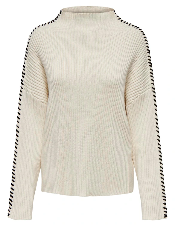 Only ONLQUEENIE LS CONTRAST HIGH NECK PR 15330680