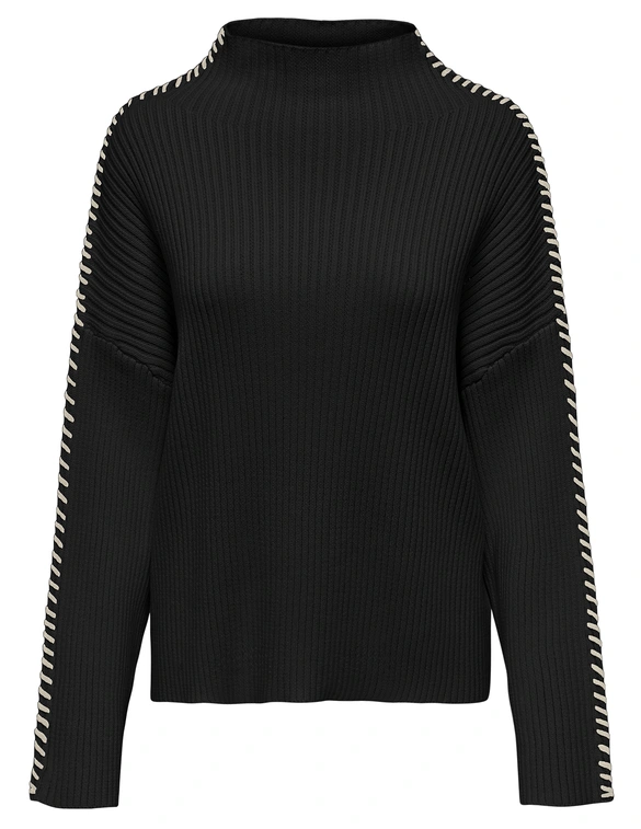 Only ONLQUEENIE LS CONTRAST HIGH NECK PR 15330680