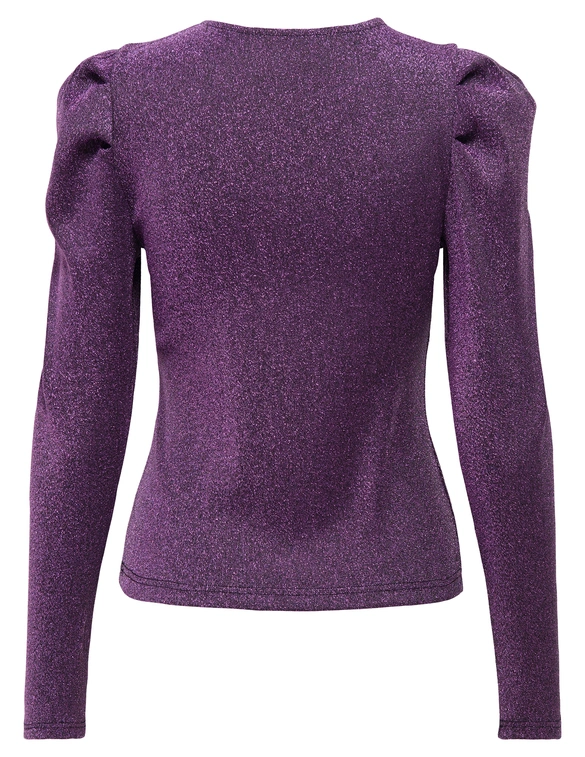 Only ONLRICH L/S GLITTER PUFF TOP JRS 15278055