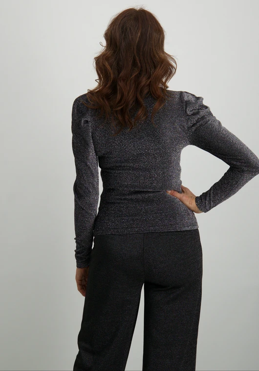 Only ONLRICH L/S GLITTER PUFF TOP JRS 15278055