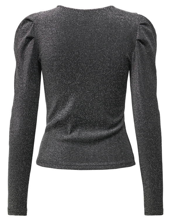 Only ONLRICH L/S GLITTER PUFF TOP JRS 15278055