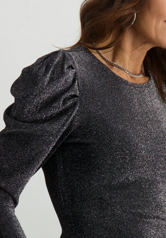 Only ONLRICH L/S GLITTER PUFF TOP JRS 15278055