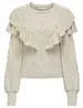 Only ONLRILLO LS RUFFLE ONECK CC KNT 15294646