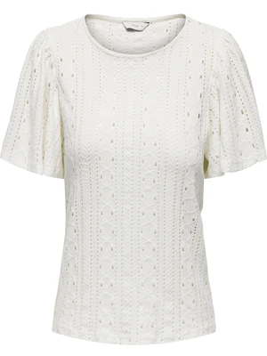 Only ONLRIVERSIDE S/S FLAIRED TOP JRS 15312474