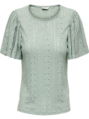Only ONLRIVERSIDE S/S FLAIRED TOP JRS 15312474