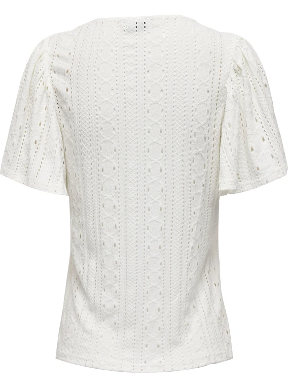 Only ONLRIVERSIDE S/S FLAIRED TOP JRS 15312474