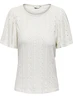 Only ONLRIVERSIDE S/S FLAIRED TOP JRS 15312474