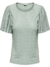 Only ONLRIVERSIDE S/S FLAIRED TOP JRS 15312474