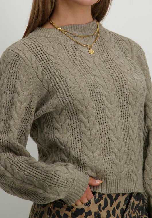 Only ONLRUBINA LS CABLE O-NECK KNT NOOS 15317515