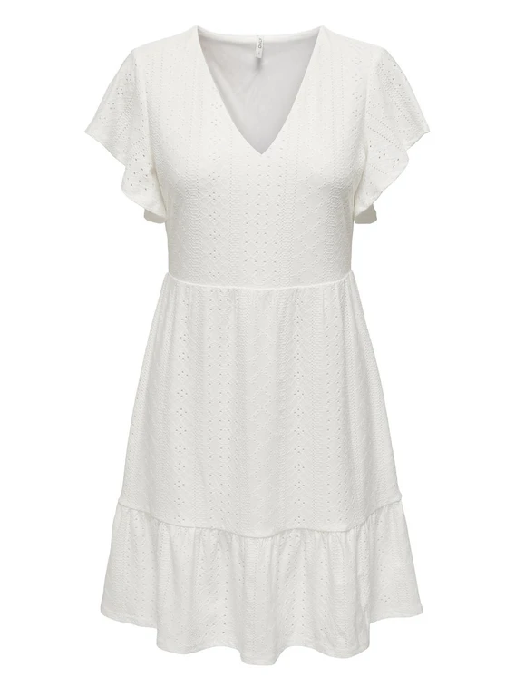 Only ONLSANDRA S/S V-NECK DRESS JRS NOOS 15289687