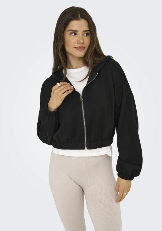 Only ONLSCARLETT LS ELASTIC ZIP HOOD SWT 15346449