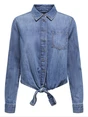 Only ONLSEVIGNY LECEY LS KNOT DNM SHIRT 15344186