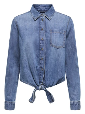 Only ONLSEVIGNY LECEY LS KNOT DNM SHIRT 15344186
