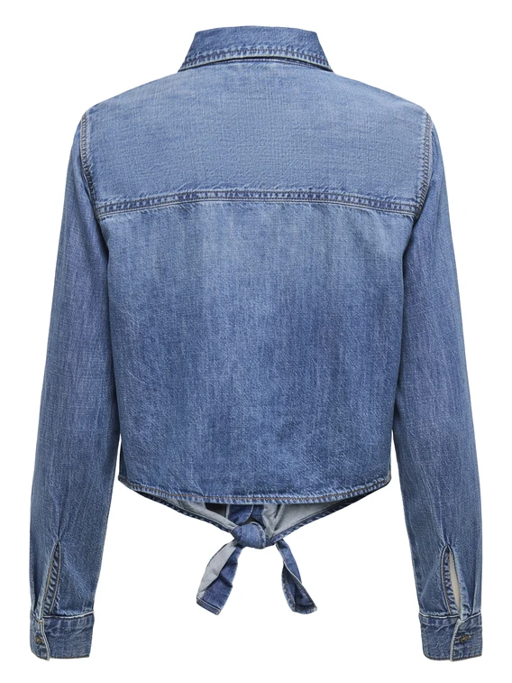 Only ONLSEVIGNY LECEY LS KNOT DNM SHIRT 15344186