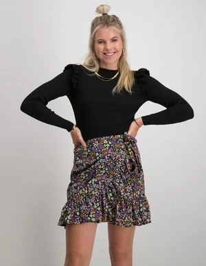 Only ONLSIA SALLY RUFFLE LS PULLOVER KNT 15262455
