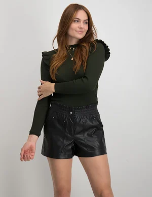 Only ONLSIA SALLY RUFFLE LS PULLOVER KNT 15262455