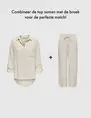 Only ONLSIESTA MW PULL-UP LINEN BL PNT N 15322263