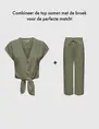 Only ONLSIESTA MW PULL-UP LINEN BL PNT N 15322263