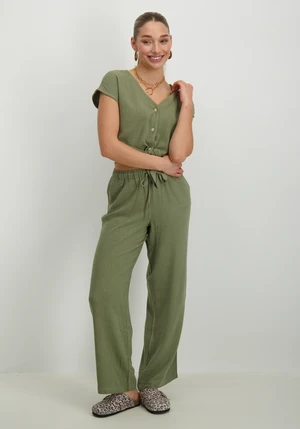 Only ONLSIESTA MW PULL-UP LINEN BL PNT N 15322263