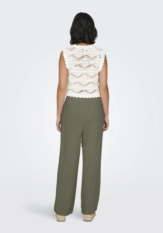 Only ONLSIESTA MW PULL-UP LINEN BL PNT N 15322263