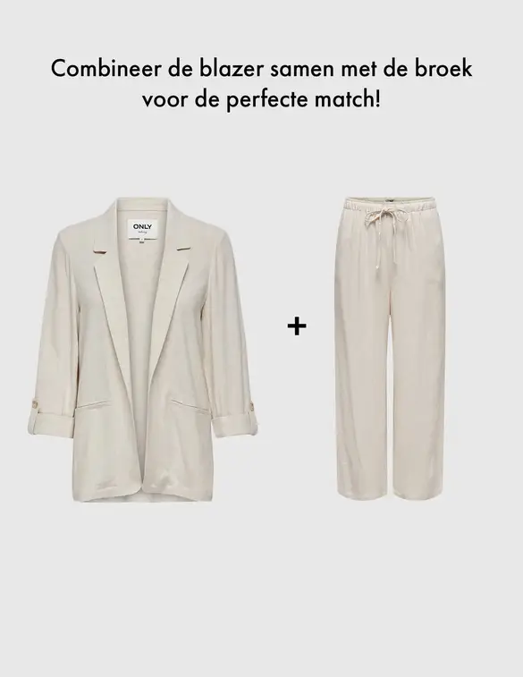 Only ONLSIESTA MW PULL-UP LINEN BL PNT N 15322263