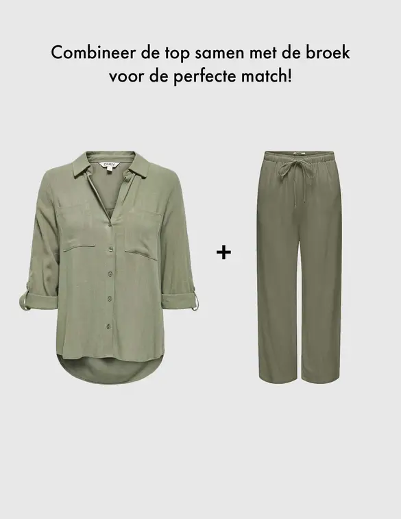 Only ONLSIESTA MW PULL-UP LINEN BL PNT N 15322263