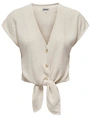 Only ONLSIESTA SS KNOT LIN BL SHIRT PNT 15322270