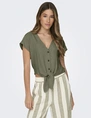 Only ONLSIESTA SS KNOT LIN BL SHIRT PNT 15322270