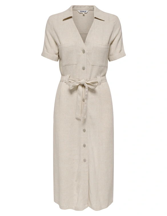 Only ONLSIESTA SS LIN BL SHIRT DRESS PNT 15347210