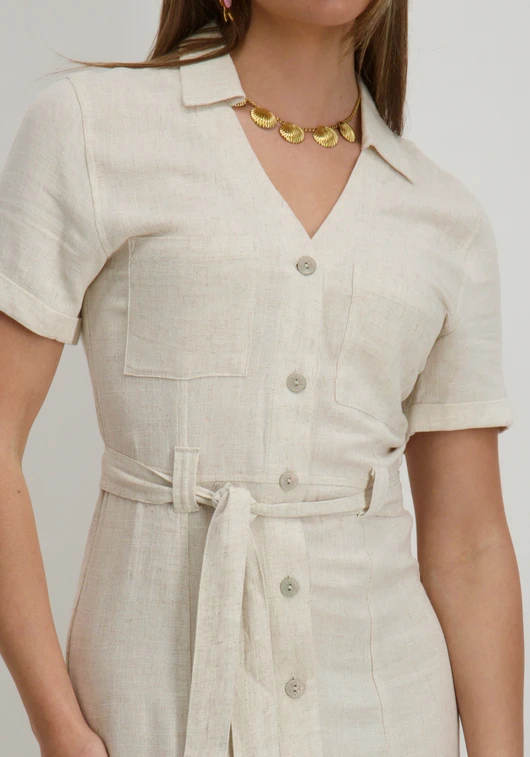 Only ONLSIESTA SS LIN BL SHIRT DRESS PNT 15347210