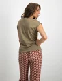 Only onlSILVERY S/S V NECK LUREX TOP JRS 15136069