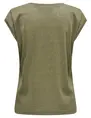 Only onlSILVERY S/S V NECK LUREX TOP JRS 15136069