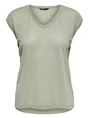 Only onlSILVERY S/S V NECK LUREX TOP JRS 15136069